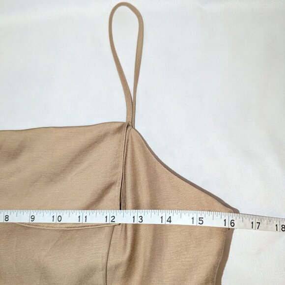 NWT Rails | Ellasandra Linen-Blend Tan Cocktail Dress Midi Length | Size Small - Picture 15 of 16